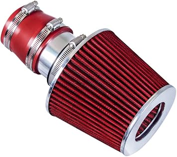 RSG CHROME PIPE with RED Short Ram Intake Kit with Filter Compatible For 99-05 Golf MK4 Jetta TT Beetle