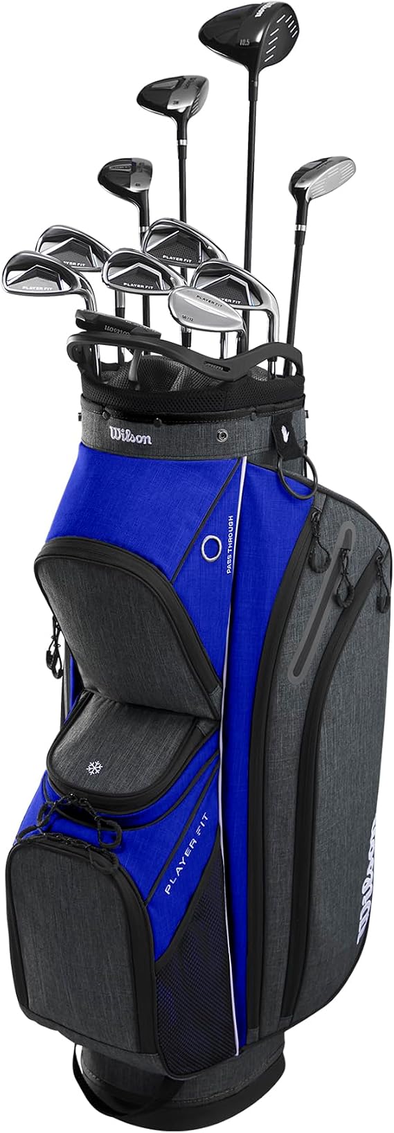 Wilson PlayerFitTM Complete Golf Set with Cart Bag - Men's and Women's