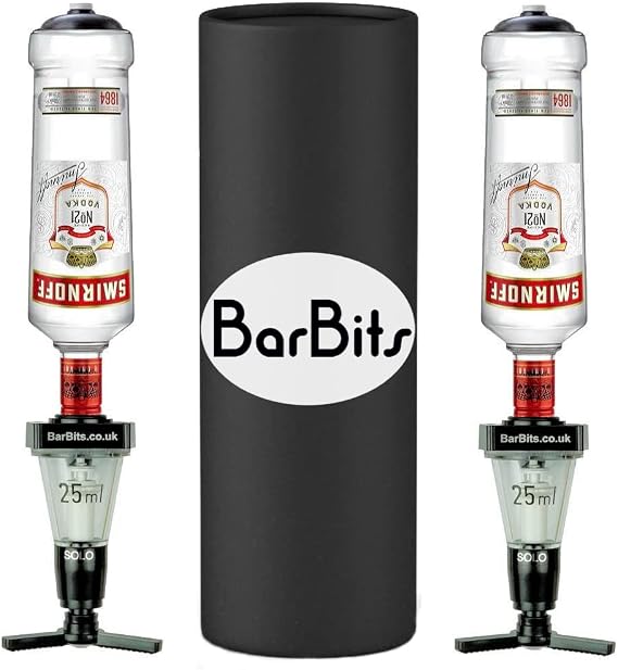 BarBits 25ml Optic Measure & Bracket Gift Set - Professional Home Bar Spirit Dispenser - Man Cave Bar Butler