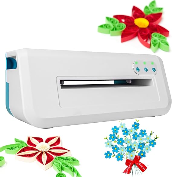 Portable Die Cutting Machine, A4 Electric Embossing Arts and Craft Machine for Handmade DIY Projects, Table Size 22 x 32cm, for Card Making, Scrapbooking, Crafting, Decorative Elements