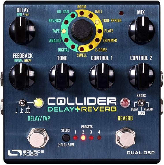 Source Audio Collider Stereo Delay+Reverb Pedal