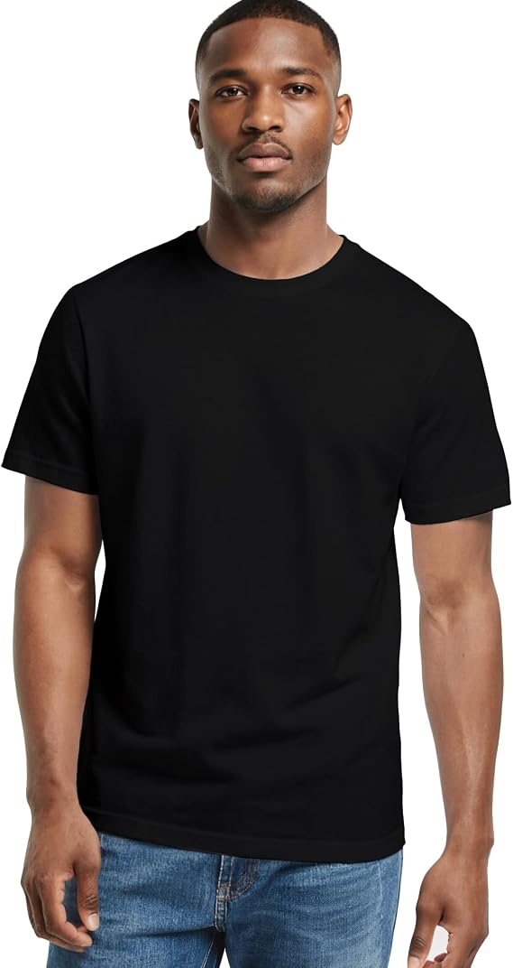 Mens Crewneck Tshirt Plain, Relaxed Fitted Basic T Shirts