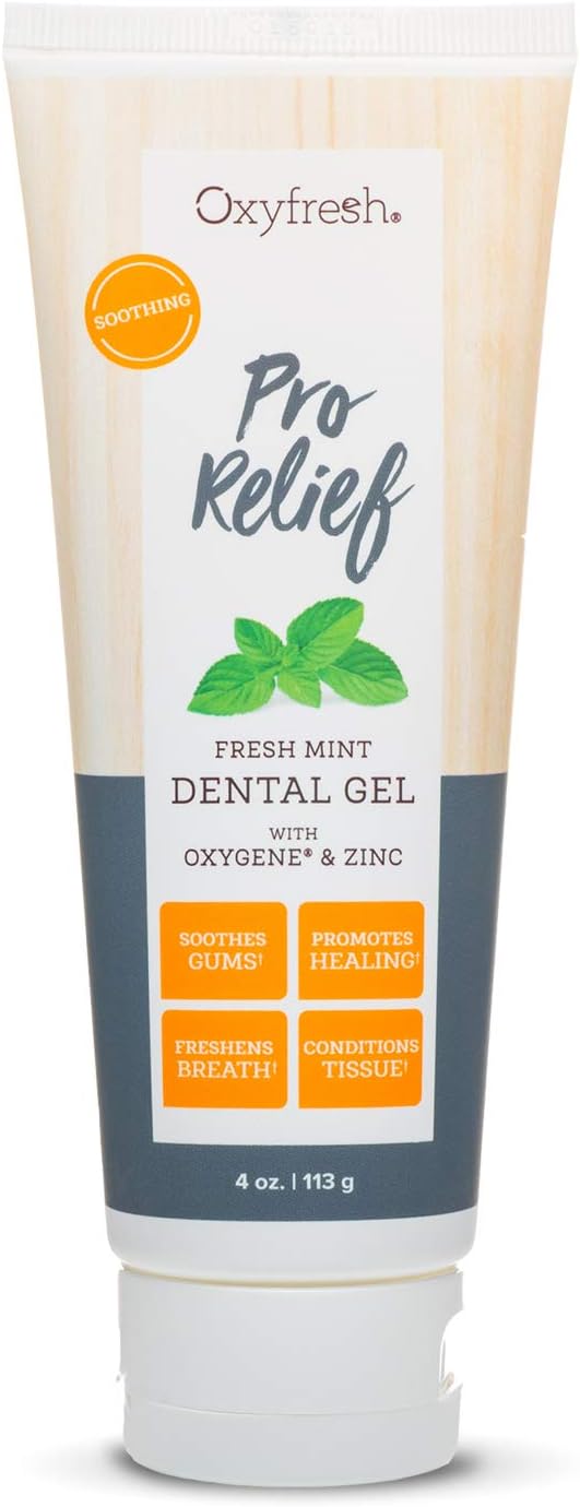 Oxyfresh Premium Soothing Pro Relief Dental Gel Infused Zinc & Aloe Vera