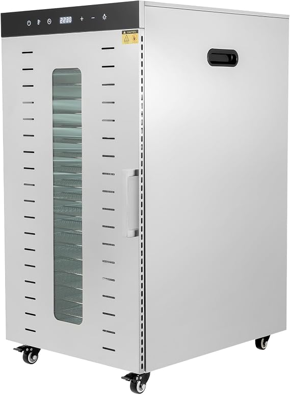 Bepritm 20 Trays Commercial Food Dehydrator, 1700W Food Dehydrator Machine with 194F Temperature Control, Large Stainless Steel Dehydraters for Jerky, Meat, Fruit, Herbs