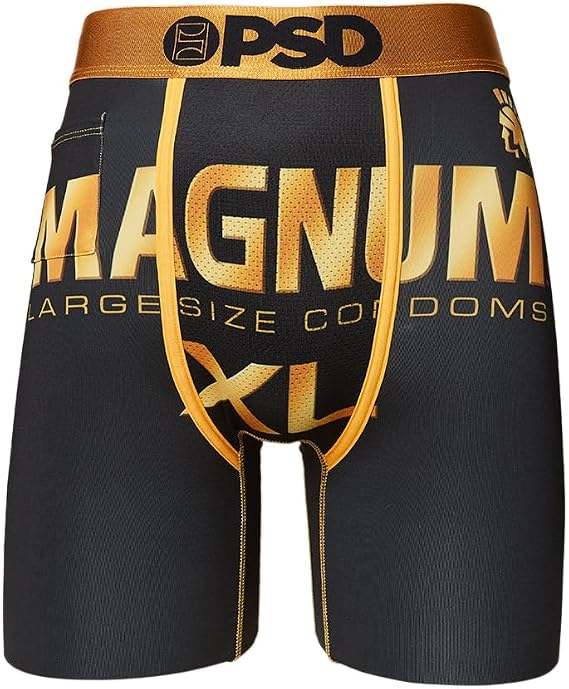 PSD Men's Magnum Xl Boxer Briefs, Black, S