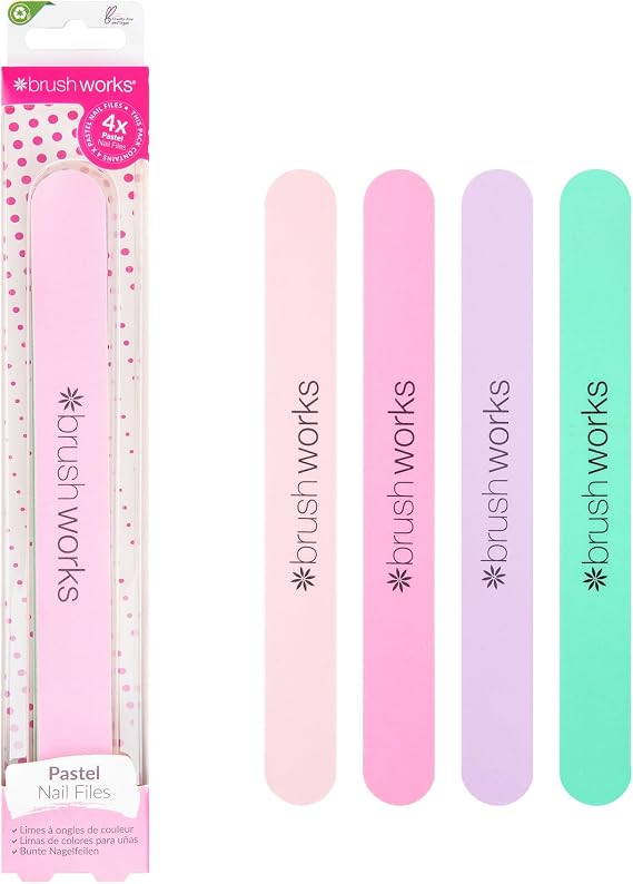 Brushworks Pastel Coloured Nail Files