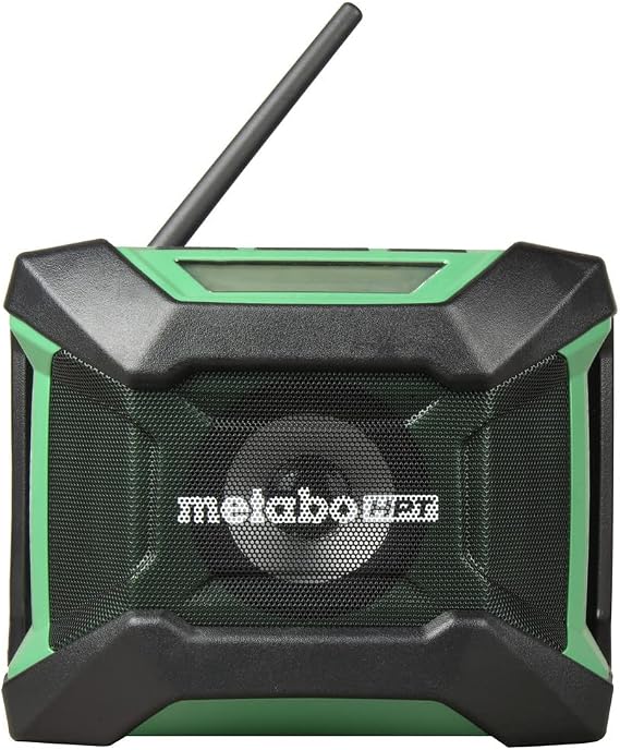 Metabo HPT 18V MultiVolt Cordless Bluetooth Radio, Powerful Sound with 15 Level Equalizer, 18 Hour Runtime, Compact and Lightweight, Bluetooth Connection, Tool Body Only, UR18DAQ4