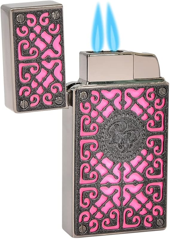 Rocky Patel Cigar Lighter - Burn Collection (Pink/Black)