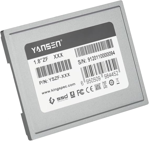KingSpec 64GB 1.8" ZIF 40Pin PATA SSD for UMPC iPod & Industrial Devices