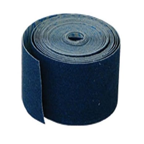 EZ-FLO 1-1/2 Inch x 5 Yard Waterproof Emery Cloth Roll for Metal Surfaces, Solder Accessories, 120 Grit, Blue, 45205