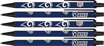 NFL 5-Pack Retractable Click Pens- Great Stocking Suffers and Party Favors