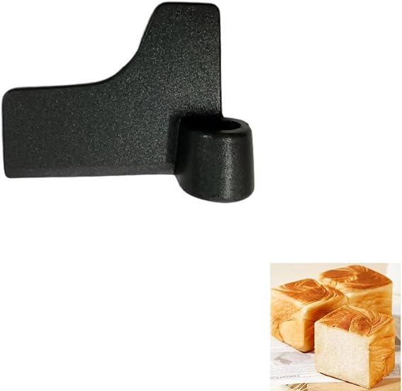 Bread Maker Paddle Bread Machine Mixing Blade Accessories Dough Mixing Stick Mixer Replacement Mixing Paddles Non-Stick Teflon Coated Flat Kneading Compatible with Panasonic (Balck)