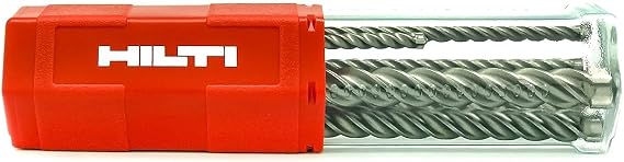 Hilti 6-piece hammer drill bit set, Ultimate TE-CX SDS Plus Drill Bits for drilling through rebar, tough concrete and brick, Drill bits in 5, 6, 8, 10, 12 mm diameter (2151505)