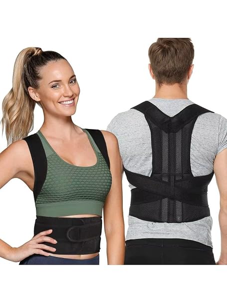 Sogex Dik Duruş Korsesi, Dik Duruş Desteği, Kamburluk Önleyici Balenli Destekleyici Korse Unisex Korse, Dik Durmayı Sağlayan Sırt Korsesi