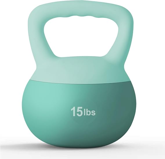 DlandHome Kettlebell Weights Strength Training Kettlebell-Great for Full Body Workout and Strength Training,Easy Grip Handle,PVC Filled with Iron Sand