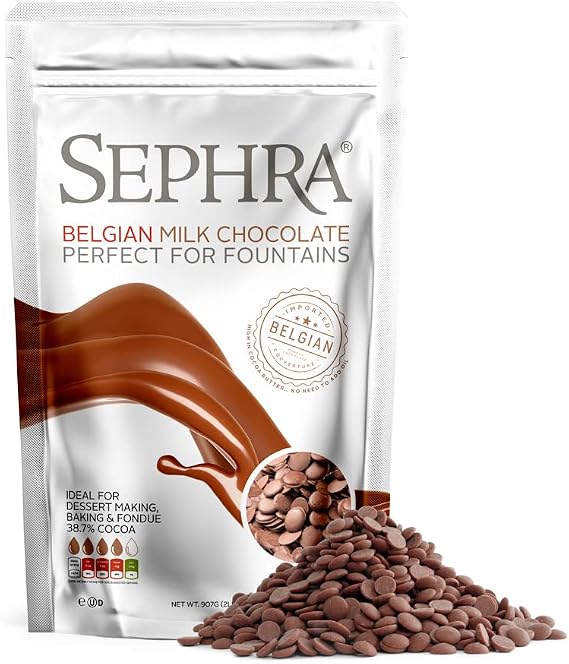 Sephra Milk Belgian Couverture Chocolate Callets 907g – Fountain Ready