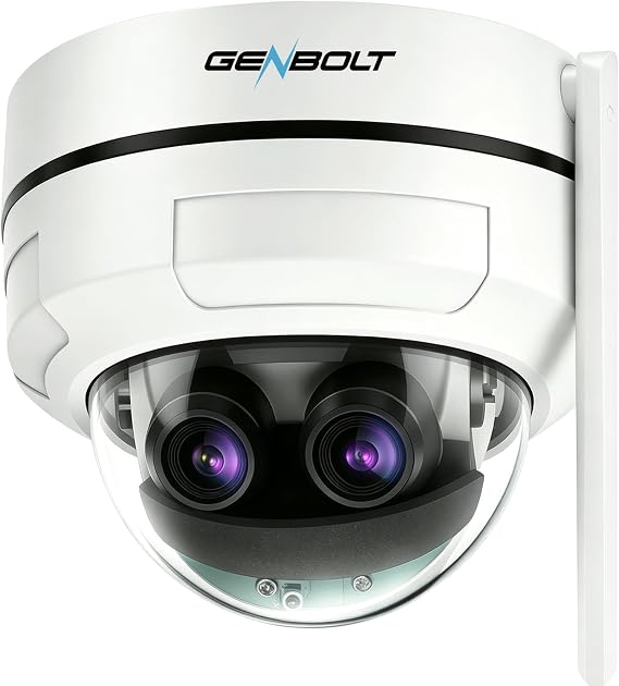 GENBOLT [10X Hybrid Zoom 2.5K Dual-Lens POE WiFi Security Camera