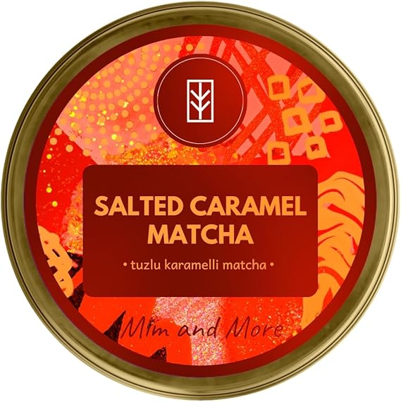 Mim and More Salted Caramel Matcha - Tuzlu Karamel Aromalı Matcha, 25 Gr