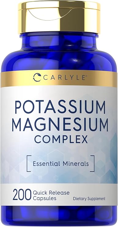 Carlyle Potassium Magnesium Supplement | 200 Capsules