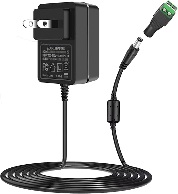 24V 1A Power Supply Adapter, AC 100-240V to DC 24Volt 24W Power Cord, Class 2 Transformer Compatible with 24Vdc LED Lights Strip Humidifiers Essential Oil Diffuser LED Nail Lamp Speaker.