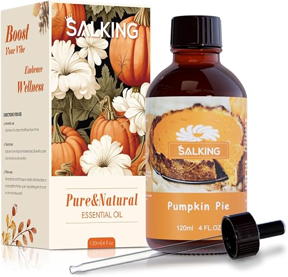 SALKING Pumpkin Pie Fragrance Oil, Premium Essential Oils for Diffuser