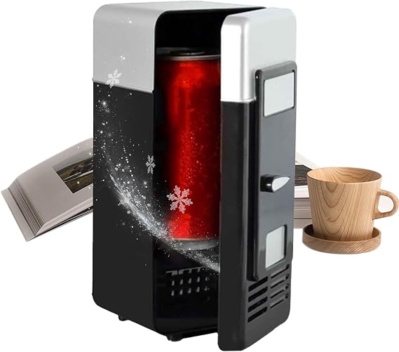Small Beverage Fridge Plug-And-Play, Compact, Cooler, Warmer