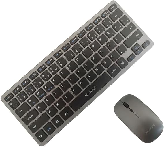Microcase 2in1 Kablosuz ve Bluetooth Türkçe Klavye Mouse Set Şarjlı - AL4285