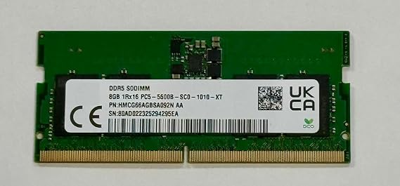 Skhynix 8 GB 5600 MHz HMCG66AGBSA092N DDR5 Ram