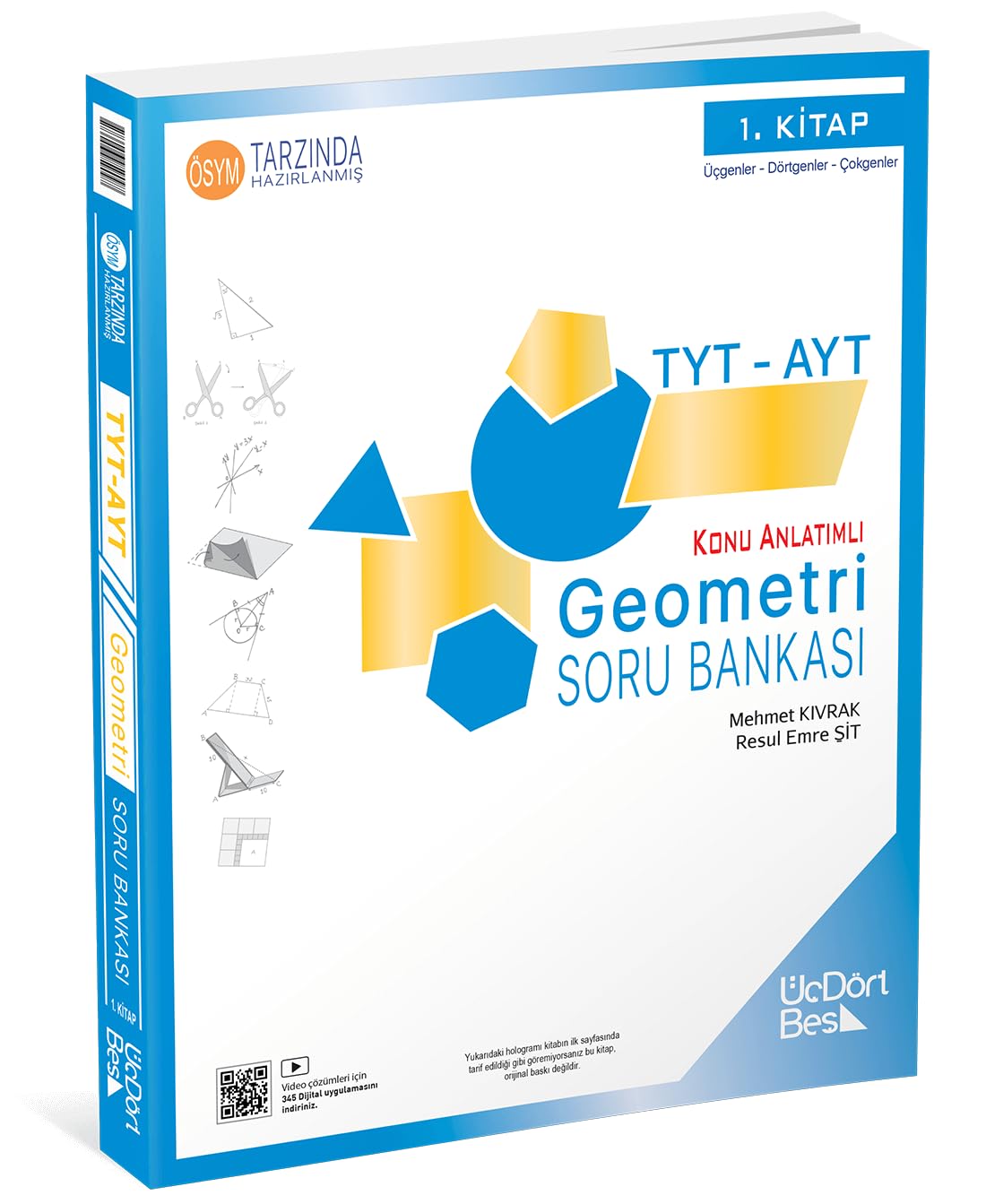 2025 TYT AYT Geometri Soru Bankası Kağıt Kapak – Kapağı kaldırın, 1 Temmuz 2024