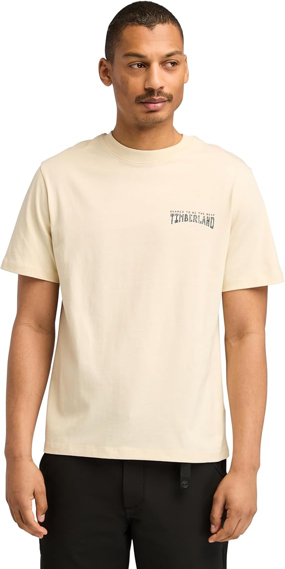 Timberland Men's Work Inspired Back Graphic Short Sleeve T-Shirt