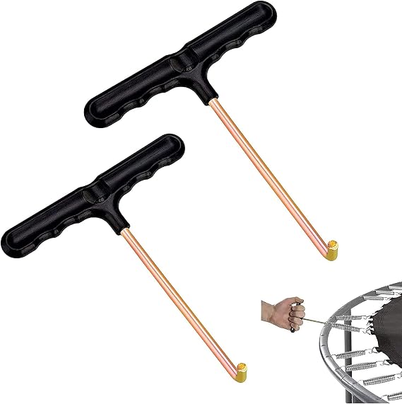 Vicsun Trampoline Spring Pull Tool Kit Trampoline Parts Easy Pull Tool 2 Pack (T-Hook)