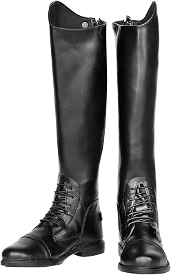 TuffRider Mens Starter Front Field Boots | Durable, Easy to Clean Water-Resistant Horse Riding Boots for Men