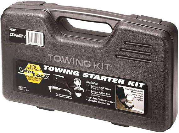 Draw-Tite 40565 Towing Starter Kit with Hitch Ball/Lock/Plastic Storage Case