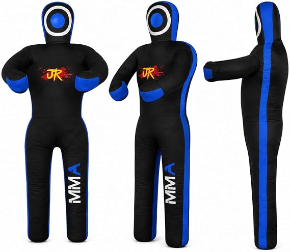 MMA Practice Dummy (Standing Position) for Boxing, Fighting, Throwing, Grappling, Karate, jiu-Jitsu, Wrestling Training - UNFILLED