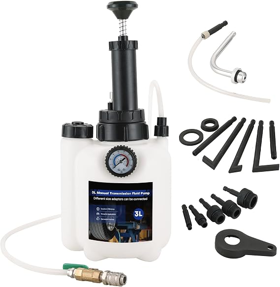 DASBET 3L Transmission Fluid Pump Kit with 12pcs ATF Adapters