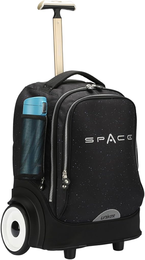 Rolling Laptop Bag for 15.6 Inch Laptop,Roller Bag, Backpack with Quiet Wheels, 6 Inch Large Slient Wheeled Computer Bag, T5- Space