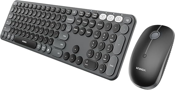 seenda COE202 3-Device Bluetooth Keyboard Mouse Combo for Mac iPad PC