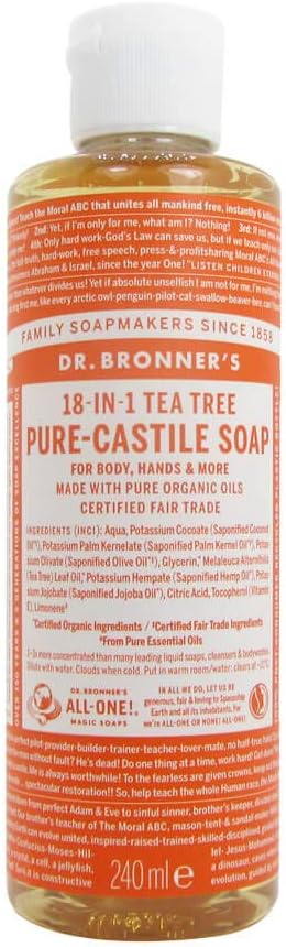 Dr. Bronner's Organic Tea Tree Liquid Soap 240 ml