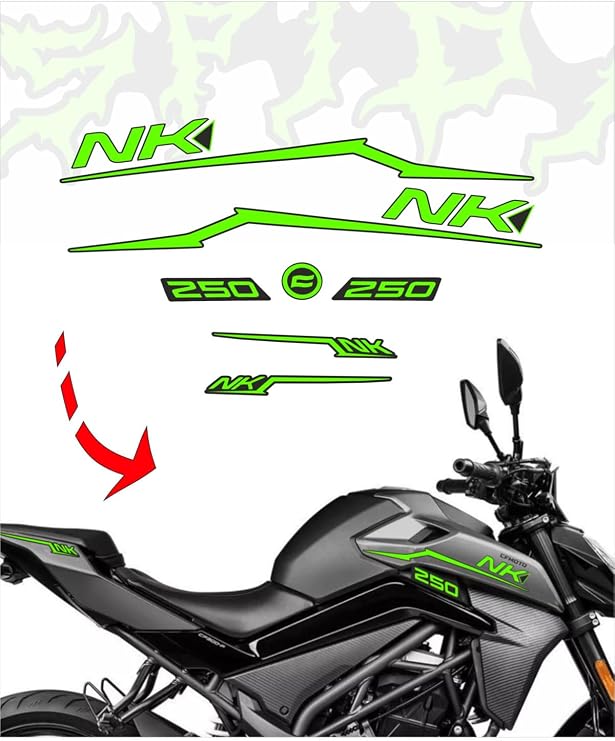 AKDESEN NK250 Sticker Set Yeşil