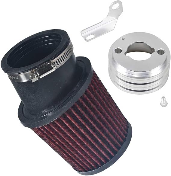 Air Filter Kit for Honda GX160 GX200 for predator 212cc Go-Kart for mini Bike, Red Metal High Flow Adapter
