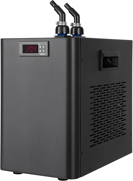 Aquarium Chiller, 42/79/132/264 Gallon Fish Tank Water Cooler, Refrigeration Compressor, Cold Plunge Tub with Ice Bath, Water Chiller for Ice Bath Aquatic Plant,ForFishTank+Bathtub-160L/42Gal