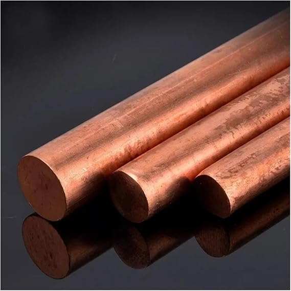 Solid Copper Rod Copper Solid Round Rod Bar 2mm 3mm 4mm 5mm 6mm 7mm 8mm 10mm 20mm 22mm 23mm 25mm 26mm 28mm 30mm 40mm 50mm 60mm 70mm 80mm 90mm(3x500mm 5pcs)