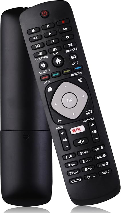 Universal Replacement TV Remote Control Compatible with Philips TV - Replacement Remote Control for Philips Smart TVs