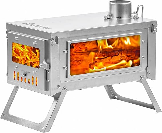 FireHiking Titanium Stove Portable Folding Tent TA1 Stove FireOne Mini for Camping Backpacking Hunting Cooking 3.4lb