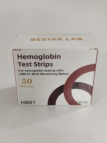 50 Hemoglobin Test Strips for BESTAR LAB Hemoglobin Test Meter, Test Strips Only (Meter is not Included.