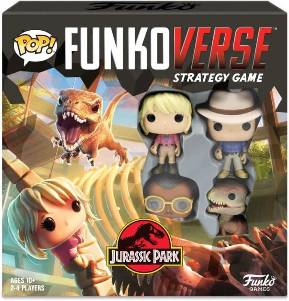 Funkoverse: Jurassic Park 100 4-Pack Board Game,2 TO 4 players, Multicolour