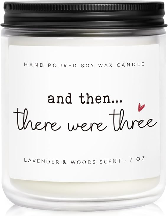 New Mom Gifts, Postpartum Gift for Moms, Gift for New Moms After Birth, New Parents Gifts for Couple, First Time Mom to Be - Lavender Scented Candle 7oz