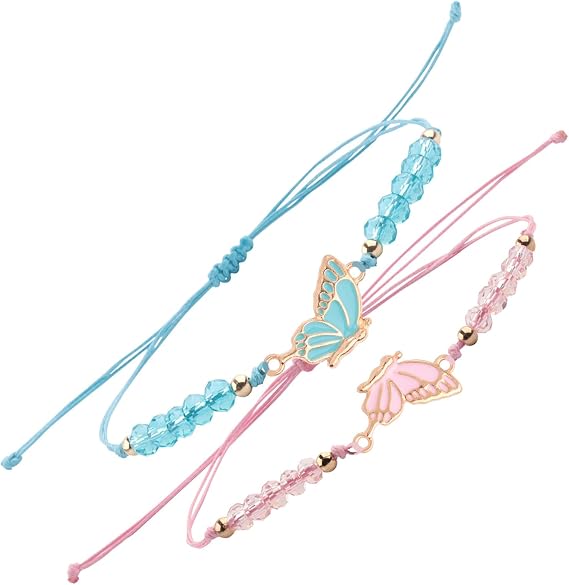 Ddujbtp Set of 2 Friendship Bracelets for Girls and Kids