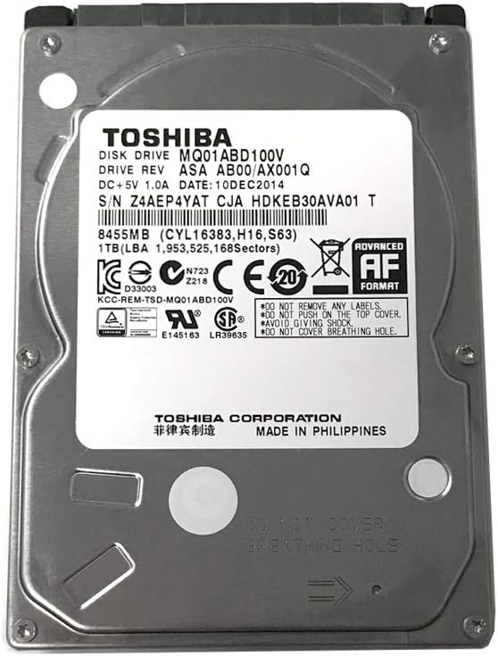 Toshiba 1TB 5400RPM 8MB Cache SATA 3.0Gb/s 2.5 inch PS3/PS4 Hard Drive -