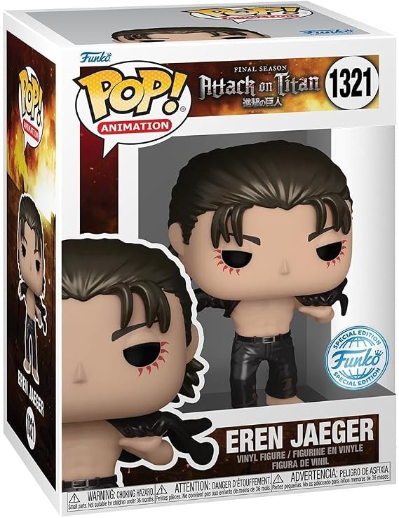 Funko POP! Animation: Attack on Titan - Eren Jaeger - Metallic - Collectable Vinyl Figure - Gift Idea - Official Merchandise - for Kids & Adults - Anime Fans